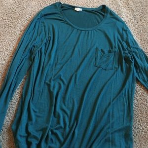 Turquoise long sleeve